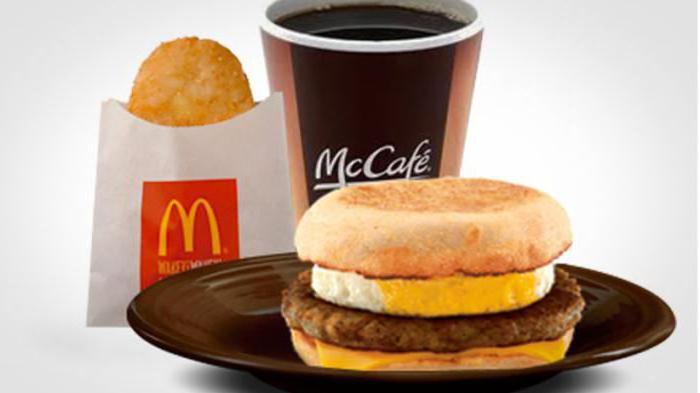 เมนู McDonald's: อาหารเช้า